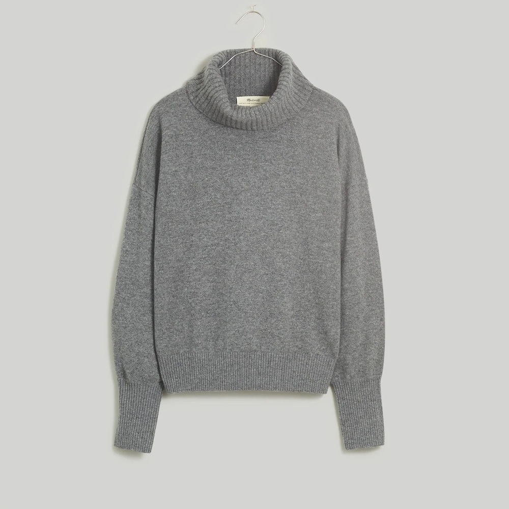 Madewell (Re)sponsible Cashmere Turtleneck Sweater Size XS EUC